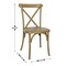 Flash Furniture HERCULES Commercial Chestnut Indoor/Outdoor Wood Look Resin Cross Back Chair, 2PK 2-L-9-M2-CHSNT-GG - alternate 6